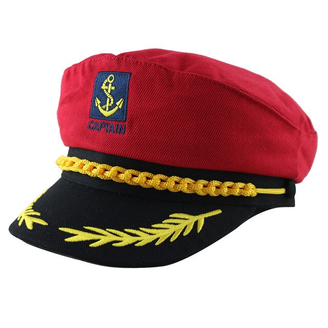 Adult Captain Costume Boat Cap