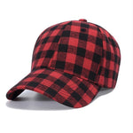 Unisex Red Plaid  Cap