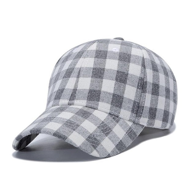 Unisex Red Plaid  Cap