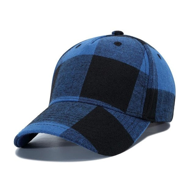 Unisex Red Plaid  Cap