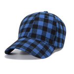 Unisex Red Plaid  Cap